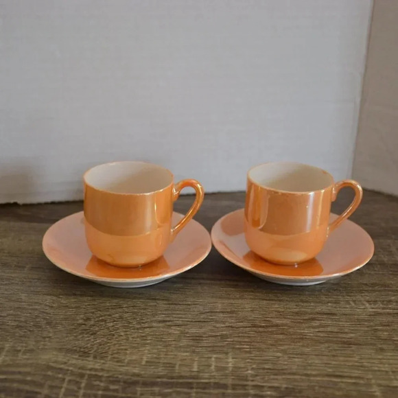 Vtg Lusterware Demitasse  Cups - Picture 9 of 10